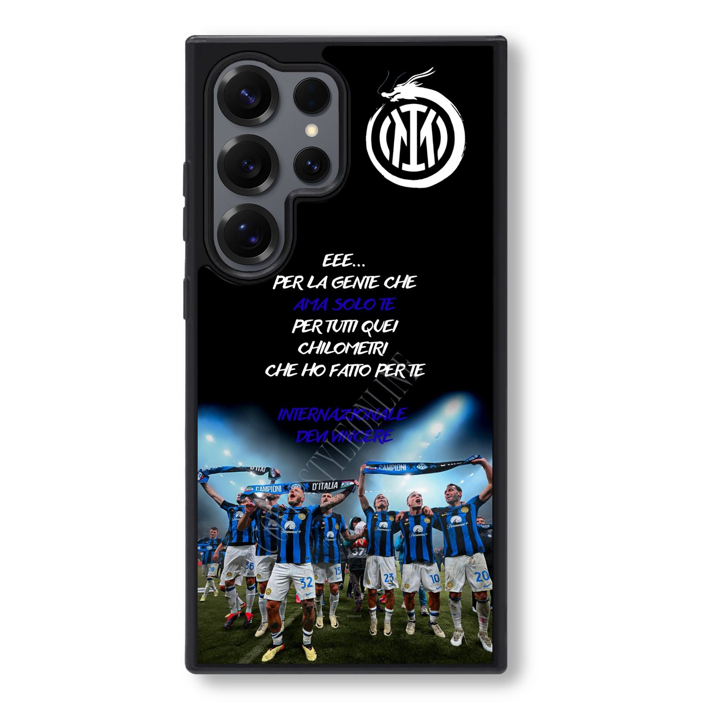 Cover Samsung "INTERNAZIONALE DEVI VINCERE"